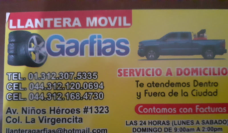 Llantera Movil Garfias.